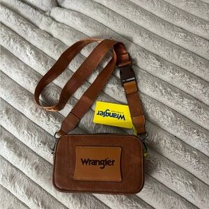Wrangler Brown Belt Bag Genuine Leather Rugged